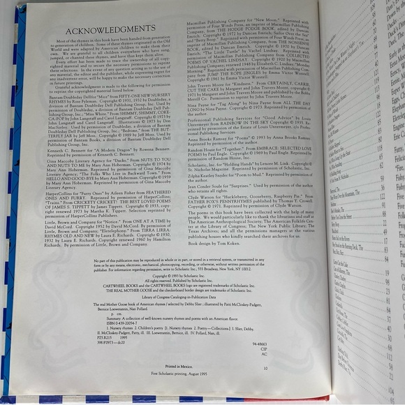 The Real Mother Goose Book of American Rhymes Hardback - Picture 7 of 10